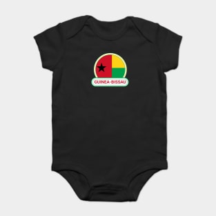 Guinea-Bissau Country Badge - Guinea-Bissau Flag Baby Bodysuit